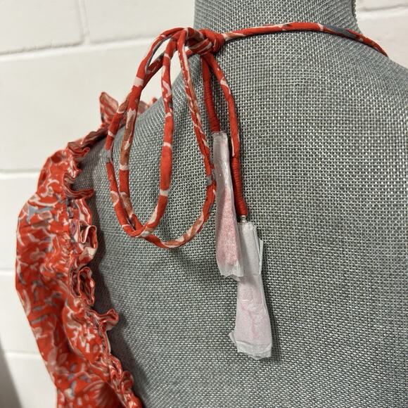 CLEOBELLA Celia Midi Organic Cotton Dress Fan Block Print Woman’s Size M NEW NWT - Picture 10 of 16